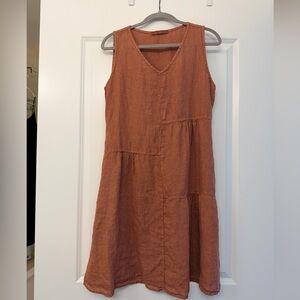 Cut Loose Orange Midi Dress